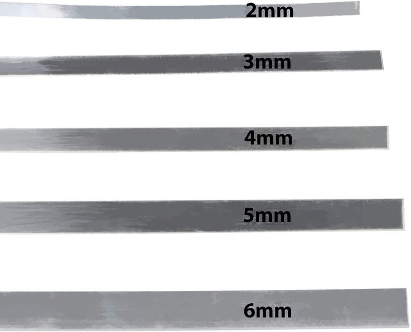 uGems Bezel Strip Wire 925 Sterling Silver Flat 6mm x 28 gauge Qty=12 Inches - Image 4